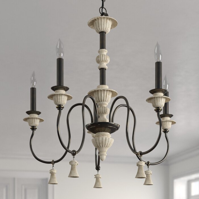 Kelly Clarkson Home Crescendo 5 - Light Dimmable Chandelier | Wayfair